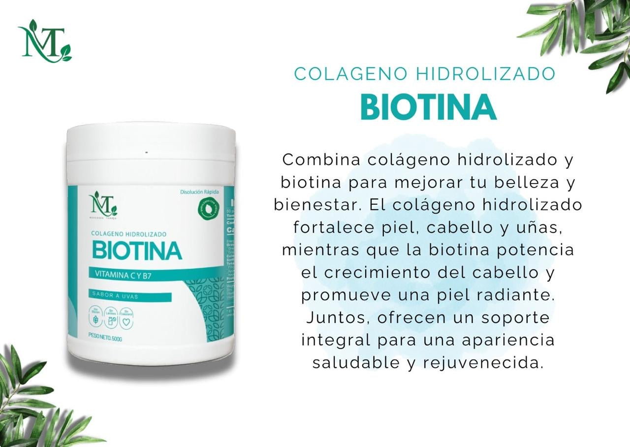 Colágeno hidrolizado y biotina