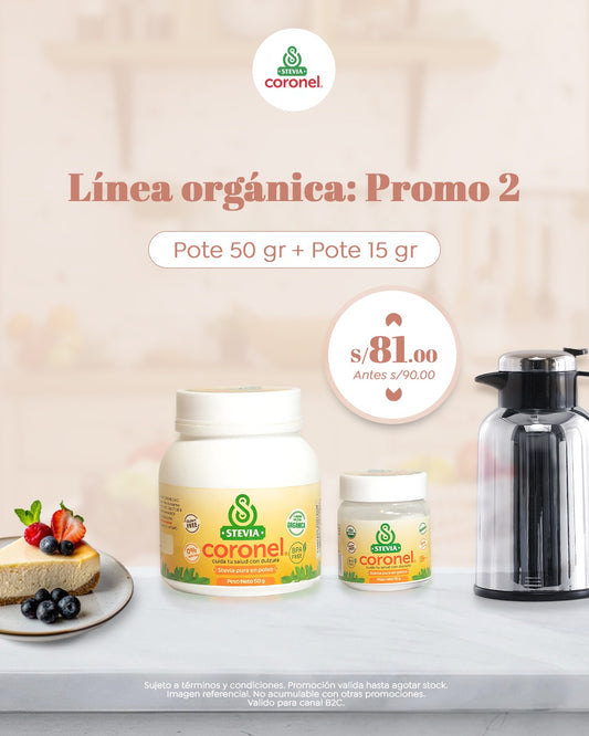 Duo mix pote 50 gr + Pote 15 gr Línea Orgánica