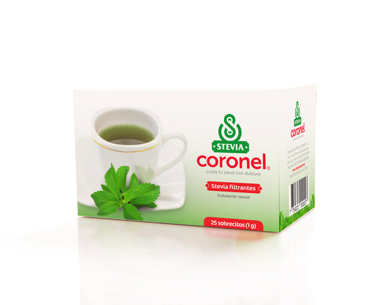 Stevia Coronel Linea green flavor - filtrantes de Stevia