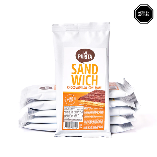 Galletas de Avena, Cacao y Vainilla rellenas de Maní (1und)
