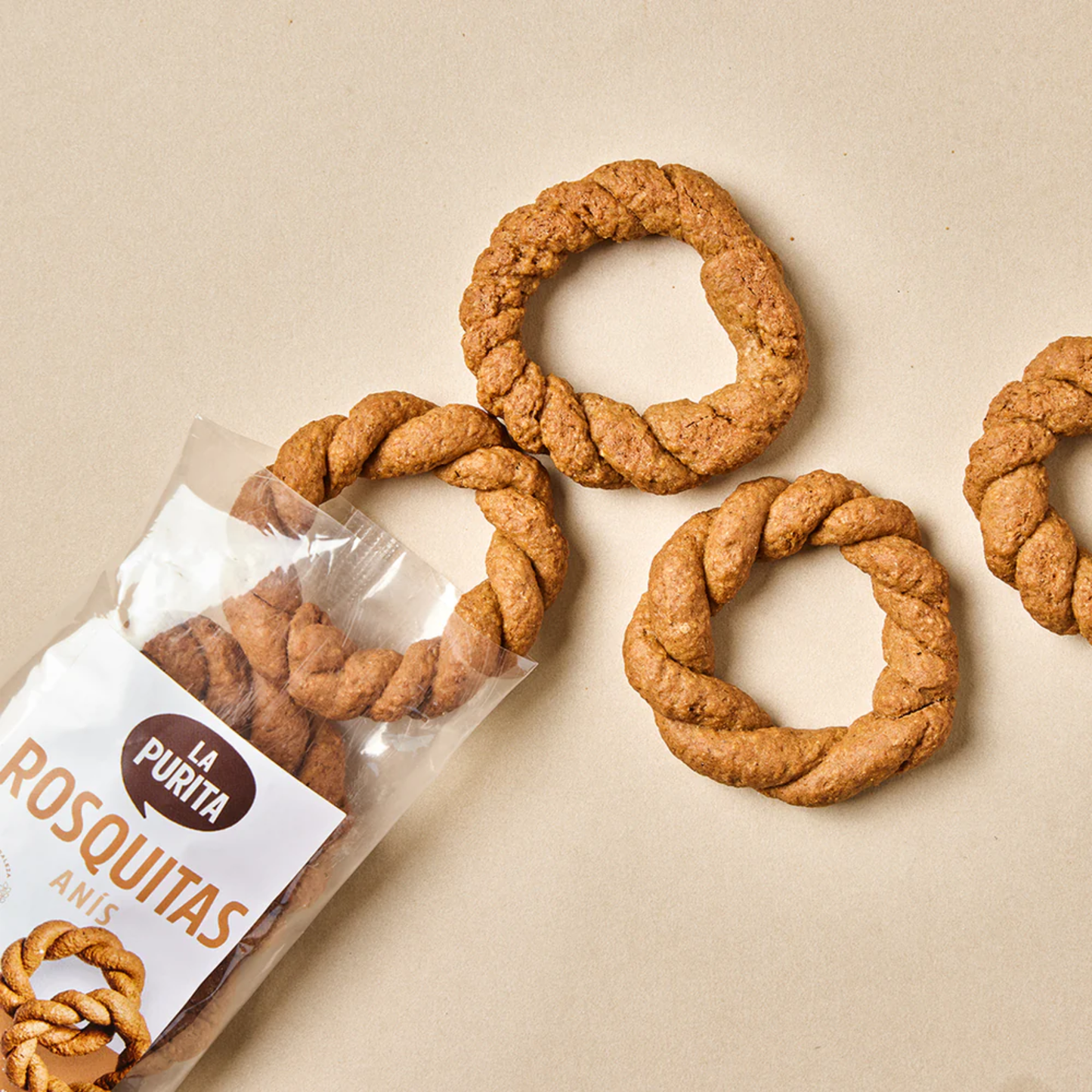 ROSQUITAS DE AVENA Y ANIS 80GR - LA PURITA